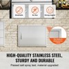 VEVOR BBQ Access Door, 27W x 20H Inch Single Outdoor Kitchen Door, Stainless Steel Flush Mount Door, Wall Vertical Door with Handle, Silver - 4 of 4