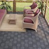 Interlocking Deck Tiles – 12"x12" Light Gray Acacia Hardwood, Checker Pattern for Patio, Balcony & Poolside – Easy DIY Outdoor Flooring - 4 of 4