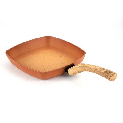 Brentwood Induction Copper Frying Pan with Non-Stick Ceramic