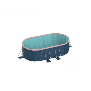 Racxily Foldable PVC Pool for Adults & Kids, Portable Outdoor Swimming Pool for Summer Backyard, Patio, Garden - 1 of 4