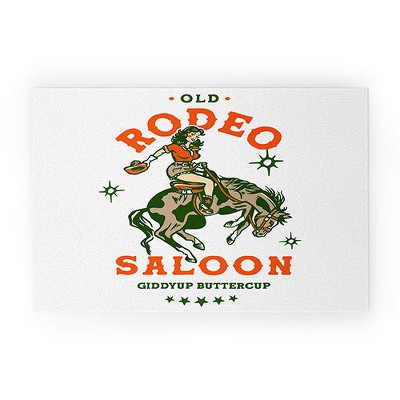 The Whiskey Ginger Old Rodeo Saloon Giddy Up Buttercup 30" x 20" Welcome Mat - Society6