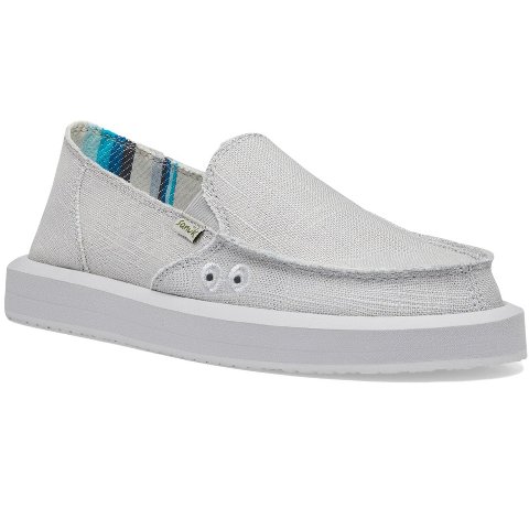 Женские туфли Sanuk Women's Donna St Hemp Loafers - Grey, 9