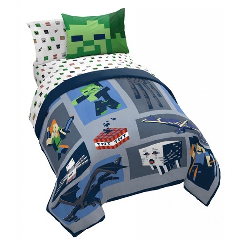 Saturday Park Minecraft Iconic 100% Organic Cotton Bed Set