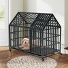 AZL1 Life Concept Pet Crates and Houses 52 Inches Heavy Duty Dog Crate with Roof Top, Wheels and Trays, Super Spacious Space, Black, 45"*29.5”*52" - 2 of 4