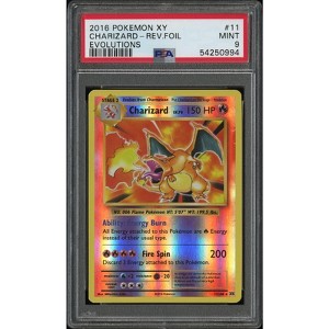 2016 Pokemon XY Evolutions Reverse Holo Charizard #11 PSA MINT 9 (Graded Card) - 1 of 3