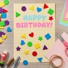 Juvale 1000 Pieces Felt Shapes, Heart, Star, and Geometric Designs, Felt Ornaments for Craft Projects, Assorted Colors - 2 of 4