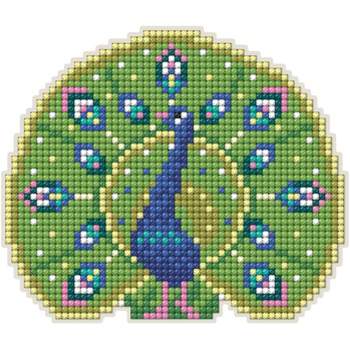 Collection D'Art Diamond Painting Magnet Kit 5.5"X4.75"-Peacock