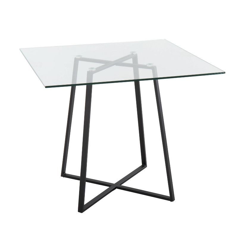 36" Cosmo Square Dining Table Glass - LumiSource, 1 of 10
