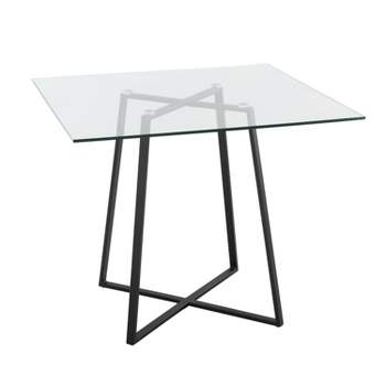 36" Cosmo Square Dining Table Glass - LumiSource