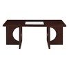 Sapphtopaz 47" Coffee Tables for Living Room Home Decor Coffee Table Rectangular Coffee Bar with Tempered Glass Top for Home Small Space - 2 of 4