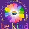 Women's Design By Humans In A World Where You Can Be Anything Be Kind Lgbt By DragonTee Racerback Tank Top - Purple Heather - Medium - 2 of 3