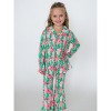 RuffleButts Toddler Girls Holiday Ruffle Flare Pajama Set - 3 of 4