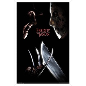 Trends International Freddy vs. Jason - One Sheet Framed Wall Poster Prints - 1 of 4