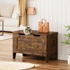 Whizmax Storage Bench, 30” Wooden Storage Chest with U-Shaped Cut-Out Pull, Safety Hinge,Supports 220 lb and Easy Assembly for Toy Box Organizer - 2 of 4