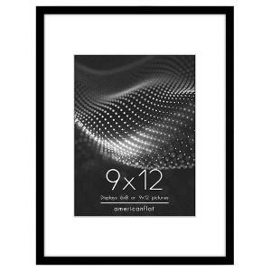 Americanflat Picture Frame with Mat - Modern Design, Shatter-Resistant Glass, Dual Sawtooth Hangers, Ideal for Home and Office Decor - 1 of 4