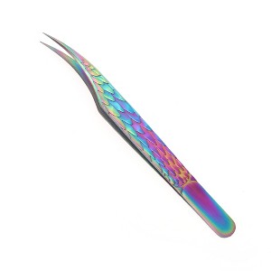 Unique Bargains Unique Bargains Women's Simple Eyelash Extension Tweezers Assorted Color 1 Pc - 1 of 3