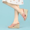 Allegra K Women's Espadrilles Wedges Slide Wedge Sandals - 2 of 4