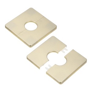 Unique Bargains Self-Adhesive Durable Multipurpose Easy Installation Escutcheon Plate 2 Pcs - 1 of 4