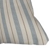 Little Arrow Design Co. Ivy Stripes Outdoor Throw Pillow Cream/Blue - Deny Designs - 2 of 3