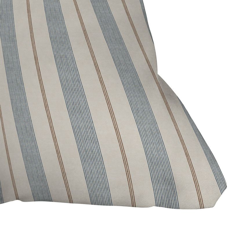 Little Arrow Design Co. Ivy Stripes Outdoor Throw Pillow Cream/Blue - Deny Designs, 3 of 5