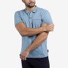 CULTURA Men's Short Sleeves 100% Cotton Polo With Jaquard Rib And Chest Rib Pocket - 3 of 4