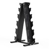5-Tier Triangle Dumbbell Rack for 10 Pairs - Heavy Duty Carbon Steel Storage Stand, Rust-Proof Organizer for Gym Equipment - 4 of 4