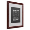 Trademark Fine Art-Megan Romo 'Words Worth' Canvas Art - 2 of 4
