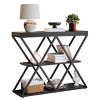 Shelf Console Sofa Table for Living Room, Storage Accent Table with Adjustable Feet - 4 of 4