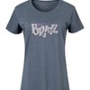 Women's Bratz Bling'd Out Logo Graphic T-shirt Dress - Heather Blue - Small - 2 of 4