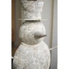 Large Metal Snowman Decor 40 Inch – Hand-Painted Finish by Kalalou - 3 of 3