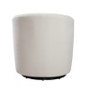 Swivel Ultra-Soft Performance Fabric Barrel Chair with 360-Degree Swivel, Removable Cushion, and Barrel Back Design - 4 of 4