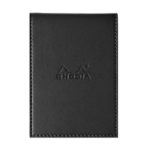 Rhodia Pad Holder with Pad 110 - 3 1/2 x 4 1/2 - Black cover - 1 of 3