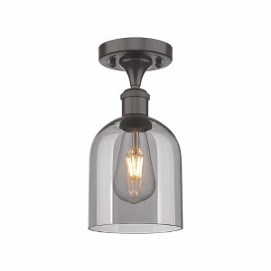Bella - 1 Light Semi-Flush Mount In Industrial Style-10.75 Inches Tall and 5.5 Inches Wide - 1 of 1