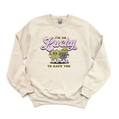 Simply Sage Market Women's Graphic Sweatshirt I'm So Lucky To Have You