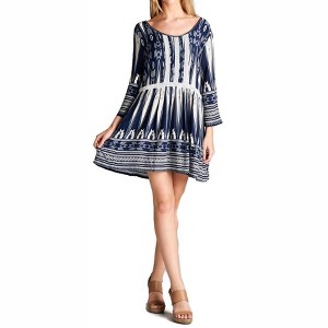 Women's Geometric Mini Dress - Velzera - 1 of 4
