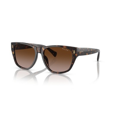 Ralph RA5303U 55mm Woman Irregular Sunglasses Gradient Brown Lens