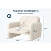 GustoWave 28.7'' W Chenille Single Sofa Chair, Spring Sponge Wood Frame Sofa Chair for Living Room - 2 of 4