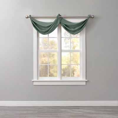 BrylaneHome BH Studio Room-Darkening Waterfall Grommet Valance