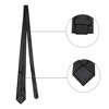 Allegra K Men's Polka Dots Business Wedding Pocket Square Clip Cufflinks Necktie Sets - 2 of 4