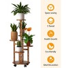 SEVOBAL 5 Tiered Tall Plant Stand for Indoor Wood Plant Shelf Corner Display Rack Multi-tier Planter Pot Holder Flower Stand Balcony Garden Patio - 4 of 4