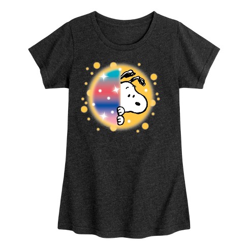 Girls' - Peanuts -  Fitted Short Sleeve Graphic T-Shirt - image 1 of 4