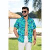 HAPPY BAY Men's Hawaiian Shirts Short Sleeve Button Down Shirt Mens Casual Shirts Vacation Tropical Beach Summer Party Shirts Funny - image 3 of 4