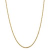 Black Bow Jewelry 2.75mm, 14k Yellow Gold Light Diamond Cut Rope Chain Necklace - 3 of 4