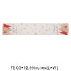 Unique Bargains Christmas Table Runner Gold Tone-Trimmed Christmas Tree Linen 72"x13" 1 Pc - 3 of 4