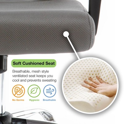 Black Mesh Mid-Back Swivel Task Office Chair