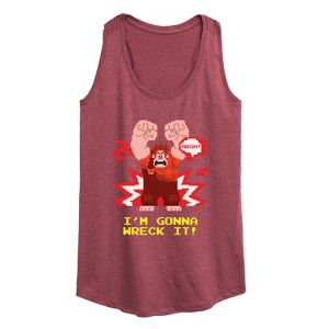 Women's - Disney - I'm Gonna Wreck It Graphic Racerback Tank - 1 of 4