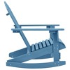 vidaXL Patio Adirondack Rocking Chair, Solid Fir Wood, Blue - 3 of 4