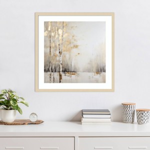 Amanti Art Beige Birches III by Lazar studio Framed Wall Art Print - 1 of 4