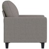 vidaXL Sofa Chair Light Gray 23.6" Fabric - 3 of 4