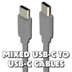 Mixed USB-C to USB-C Charge & Sync Cables - Mixed Brand/Length/Colors - 1 of 1